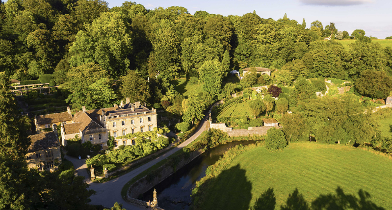Aerial View of Iford Manor Gardens